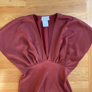 BHLDN LEILA SATIN CHARMEUSE MAXI DRESS